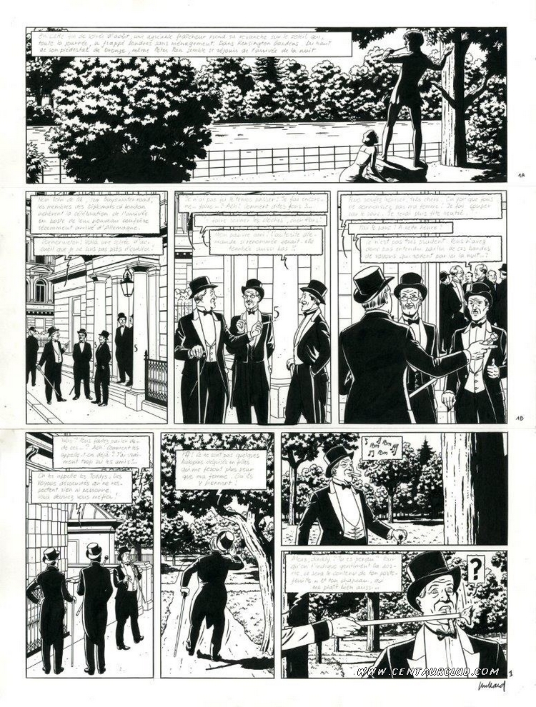 Planche 01 du testament de William S blake Mortimer centaurclub