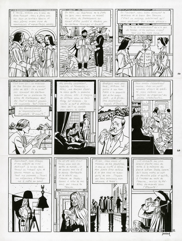 Blake et Mortimer planche le testament de William S. par André Juillard sur un scénario d'Yves Sente. centaurclub