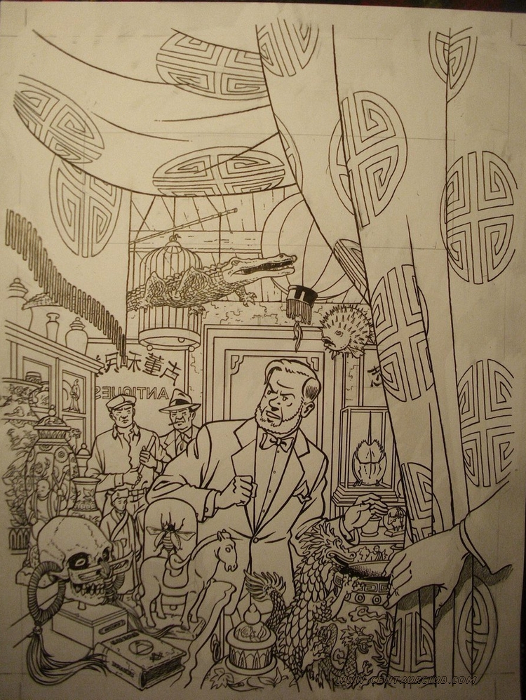 couverture encrée du prochin Blake et Mortimer par Teun Berserik. centaurclub