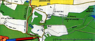 Carte de Jacobs (inversée par rapport à la réalité)