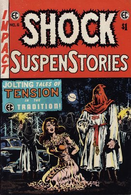 Shock SuspenStories N°6 - Déc. 1952-Janvier 1953 - Couverture de Wallace Wood, illustrant le récit &quot;Incognito&quot;...