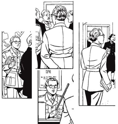 (à noter la case d'en bas, du strip 30 ; comme le fait remarquer Archibald, Clarke ne peut se passer de sa règle, même quand elle ne lui sert à rien. Un genre de tic ou de &quot;toc&quot;, sans doute !)