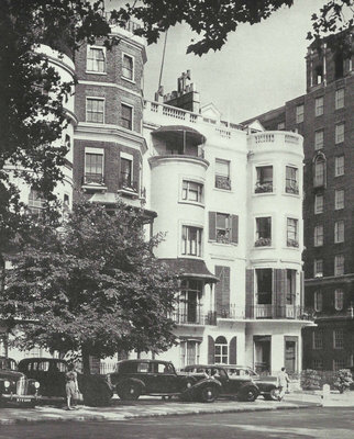 Photo de 1950 montrant les 93 au 96 Park Lane